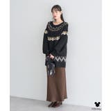 Disney/ミッキー刺繍ノルディックニットチュニック | earth music&ecology  | 詳細画像17 