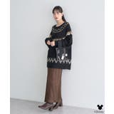 Disney/ミッキー刺繍ノルディックニットチュニック | earth music&ecology  | 詳細画像18 