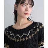 Disney/ミッキー刺繍ノルディックニットチュニック | earth music&ecology  | 詳細画像29 