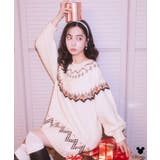 Disney/ミッキー刺繍ノルディックニットチュニック | earth music&ecology  | 詳細画像8 