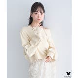 Disney/キラキラモチーフ刺繍オフショルスウェット | earth music&ecology | 詳細画像10