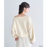 Disney/キラキラモチーフ刺繍オフショルスウェット | earth music&ecology | 詳細画像13