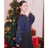 Disney/キラキラモチーフ刺繍オフショルスウェット | earth music&ecology | 詳細画像2