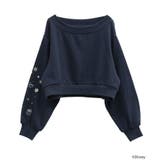 Disney/キラキラモチーフ刺繍オフショルスウェット | earth music&ecology | 詳細画像31