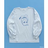 ライトブルー | Disney/アソートプリントロンTEE | earth music&ecology 