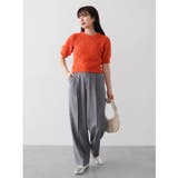 テープヤーン半袖ニットプルオーバー | Green Parks  | 詳細画像27 