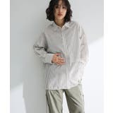 ラメストライプタックシャツチュニック | Green Parks | 詳細画像1