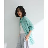 綿麻混レギュラーカラーBIGシルエットシャツ | Green Parks | 詳細画像6