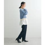 配色リブドッキングチュニック | Green Parks | 詳細画像3