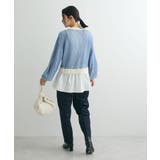 配色リブドッキングチュニック | Green Parks | 詳細画像4