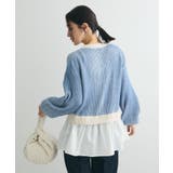 配色リブドッキングチュニック | Green Parks | 詳細画像7