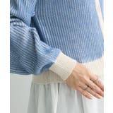 配色リブドッキングチュニック | Green Parks | 詳細画像9