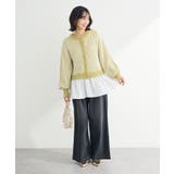 配色リブドッキングチュニック | Green Parks | 詳細画像10