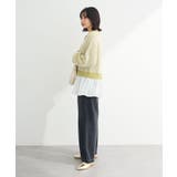 配色リブドッキングチュニック | Green Parks | 詳細画像11