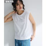 オフホワイト | ノースリーブ筆記体ロゴプルオーバー | Green Parks 