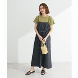 ブラック | カーゴポケットデニムキャミワンピース | Green Parks