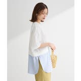裾タックミニ裏毛シャツドッキングチュニック | Green Parks | 詳細画像12