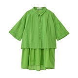 インド綿 SET2点 ギャザーシャツ+布帛インナー | Green Parks | 詳細画像43