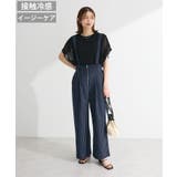 ストライプ | 綿麻混2WAY サス付きZIPパンツ | Green Parks