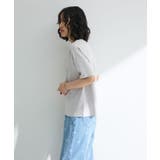 箔プリントフェミニンロゴTシャツ | Green Parks | 詳細画像5