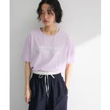 箔プリントフェミニンロゴTシャツ | Green Parks | 詳細画像19