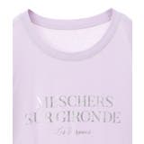 箔プリントフェミニンロゴTシャツ | Green Parks | 詳細画像25