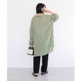 ターンバック長袖レーヨンチュニック | Green Parks | 詳細画像11