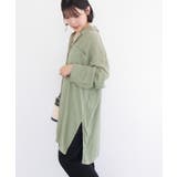 ターンバック長袖レーヨンチュニック | Green Parks | 詳細画像15