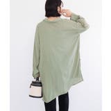 ターンバック長袖レーヨンチュニック | Green Parks | 詳細画像16