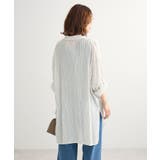 ターンバック長袖レーヨンチュニック | Green Parks | 詳細画像8