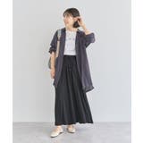 ターンバック長袖レーヨンチュニック | Green Parks | 詳細画像21