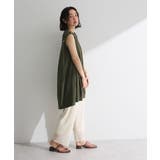 配色ステッチノースリーブチュニック | Green Parks | 詳細画像12