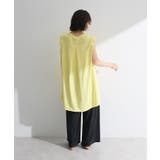 配色ステッチノースリーブチュニック | Green Parks | 詳細画像4