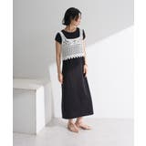 ブラック | SET2点クロシェベスト＋ワンピース | Green Parks 