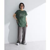 フレンチスリーブ筆記体ロゴチュニック | Green Parks | 詳細画像6