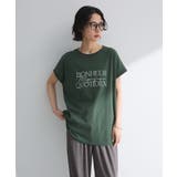 フレンチスリーブ筆記体ロゴチュニック | Green Parks | 詳細画像8