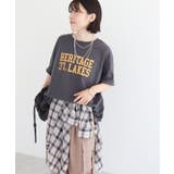 カレッジロゴ刺繍5分袖チュニック | Green Parks | 詳細画像20