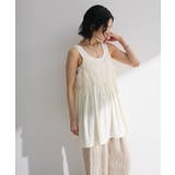 アイボリー | テープ刺繍ビスチェ | Green Parks 