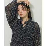 花柄シフォン楊柳ワンピース | Green Parks | 詳細画像23