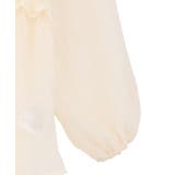 kids Vネックフリルシアープリーツブラウス | Green Parks  | 詳細画像4 