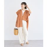 ドロストネックフレンチスリーブブラウス | Green Parks  | 詳細画像16 