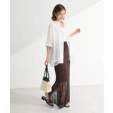 透かし柄ニットレースIラインスカート | Green Parks  | 詳細画像3 