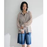 ライトグレー | シアーワッシャーロングスリーブシャツ | Green Parks 