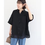 ブラック | 裾レイヤードショートスリーブシャツⅡ | Green Parks 