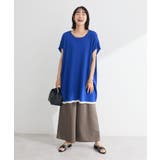 接触冷感ゆったりニットチュニック | Green Parks  | 詳細画像2 