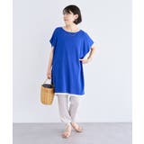 接触冷感ゆったりニットチュニック | Green Parks  | 詳細画像8 