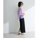 アソートロゴ半袖シアーニットプルオーバー | Green Parks | 詳細画像3