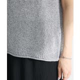 前後2way ミックスカラーノースリーブニット | Green Parks  | 詳細画像12 