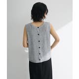 前後2way ミックスカラーノースリーブニット | Green Parks  | 詳細画像7 