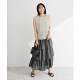 前後2way ミックスカラーノースリーブニット | Green Parks  | 詳細画像13 